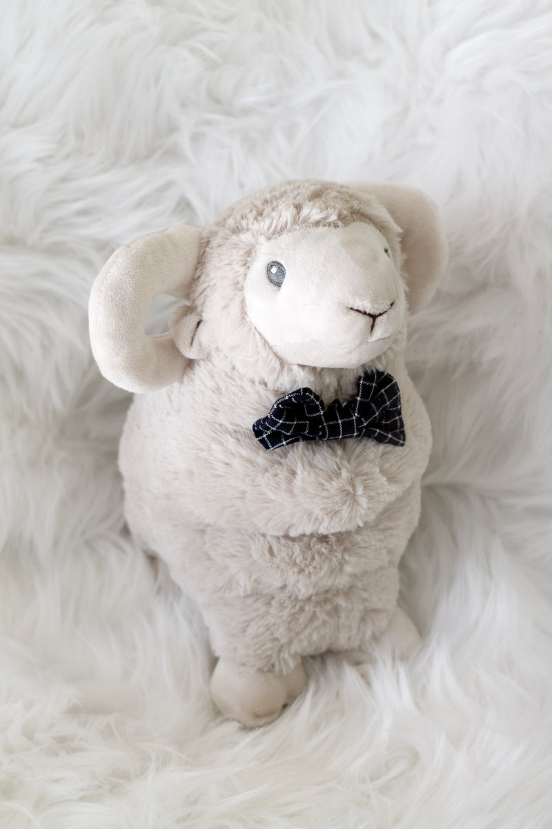 Liam the Ram Plush Toy – 26cm | Soft Woolly Friend with Bow Tie by Lily & George