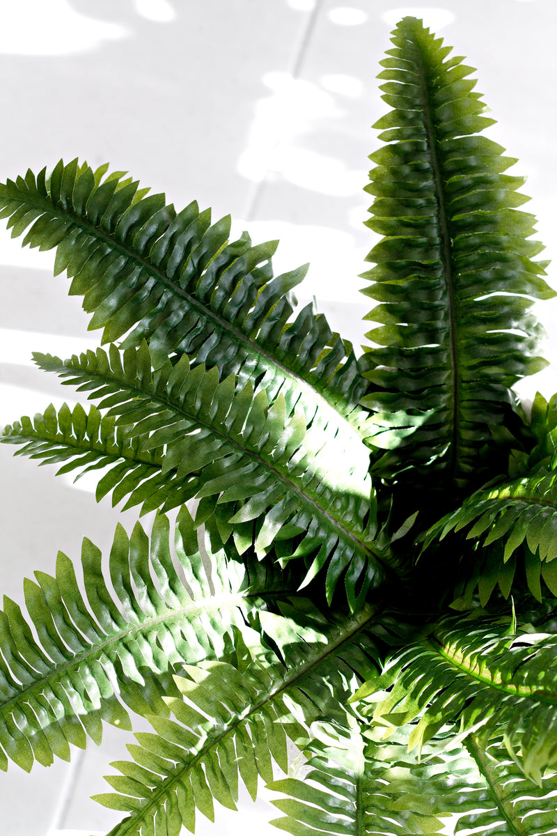 Artificial Boston Fern in Pot – 35cm Realistic Greenery