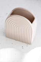 Gatsby Vase – Peach Ceramic Arch Vase in 4 Sizes