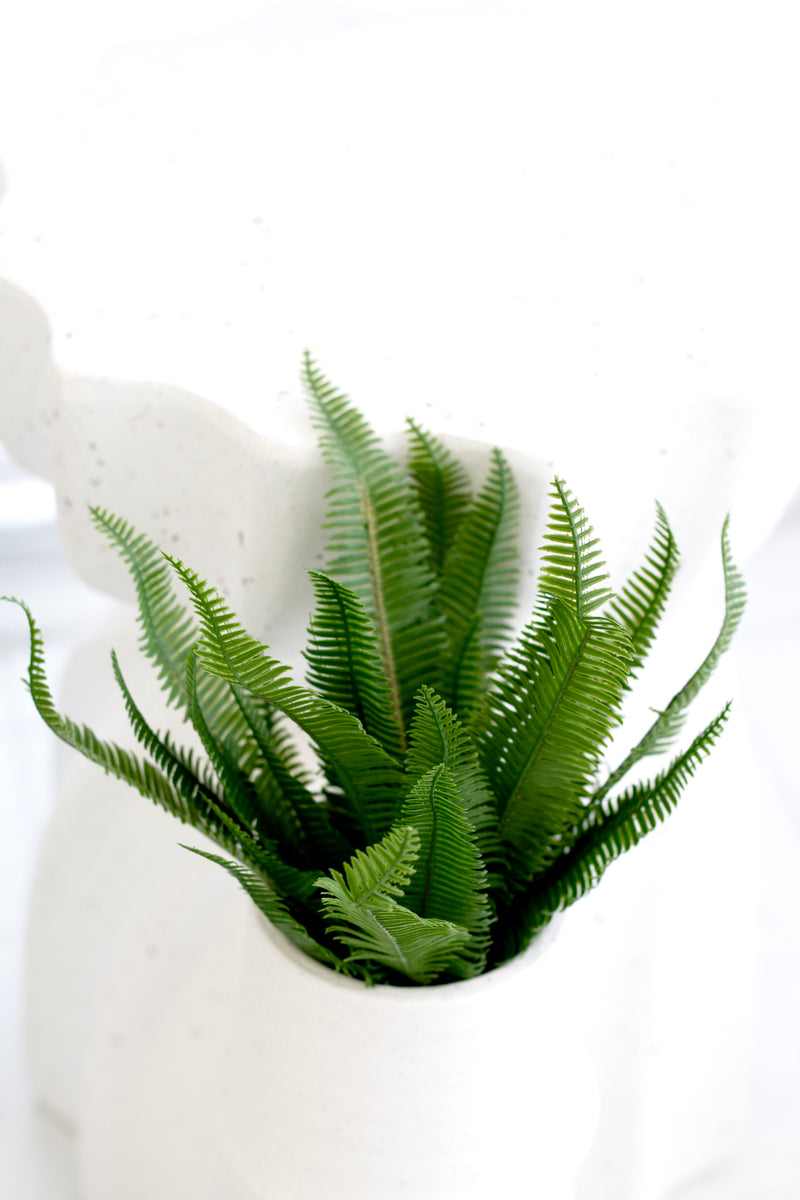 Artificial Ladder Fern Bush 44cm – Realistic Greenery for Home Styling