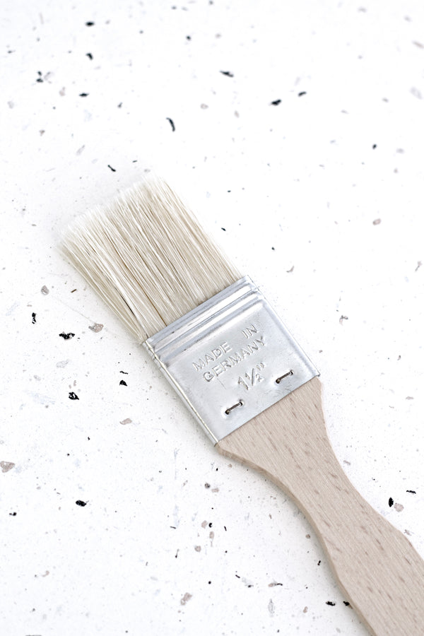 Natural Beechwood Pastry Brush with Pure Bristles – 3 Sizes