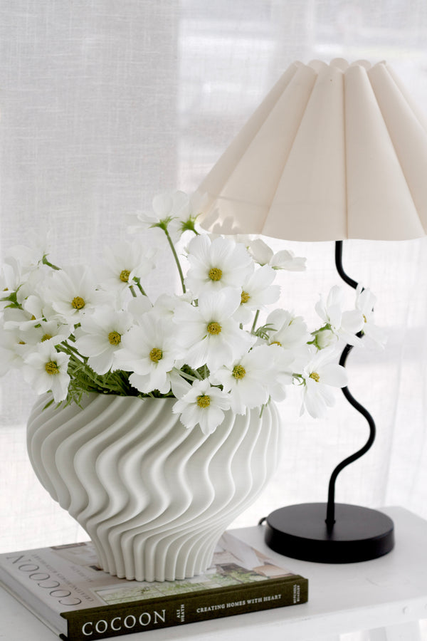 Faux Cosmos Spray – White (Also Available in Pink) | 51cm Stem