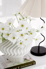 Liam 3D Printed Ceramic Bowl – Sculptural Decorative Vessel in Black or White (29cm)