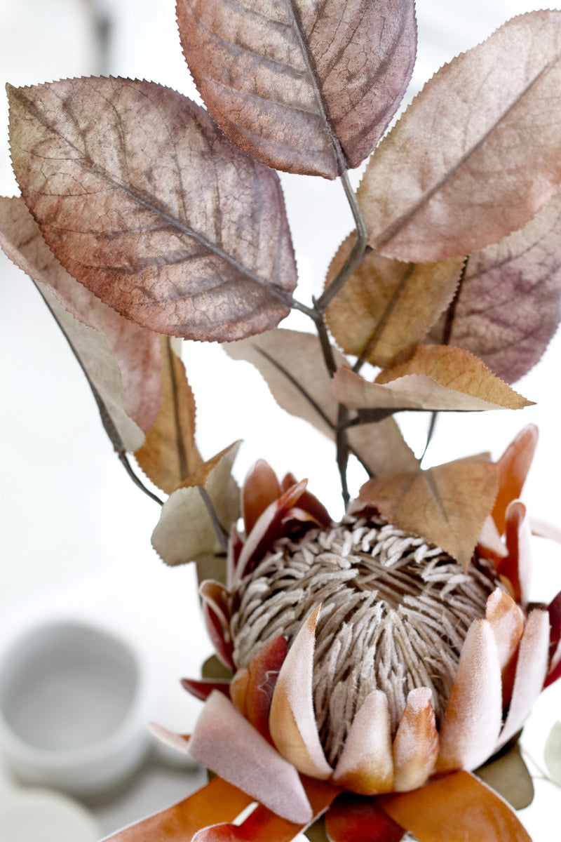 Autumnal Mulberry Spray 69cm – Artificial Foliage Stem