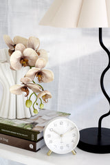 Lofty Alarm Clock with Light by Karlsson – Black, White, Green or Grey | Silent + Light Button