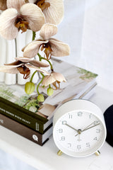 Lofty Alarm Clock with Light by Karlsson – Black, White, Green or Grey | Silent + Light Button