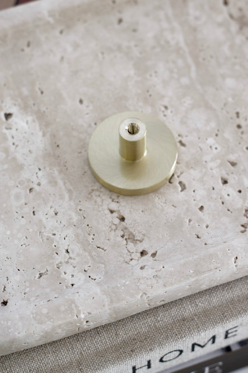 Brushed Gold Brass Wall Hook – Small, Medium or Large | Minimal Modern Hardware