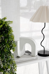 Double Doorways Ornament – Sculptural Resin Arch in White
