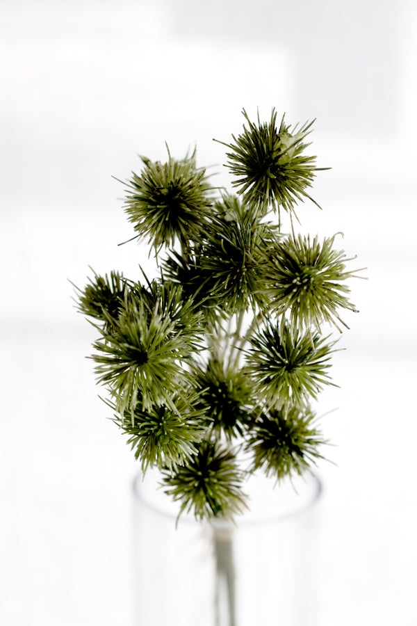 Sweet Chestnut Pod Bundle Green 57cm – Artificial Stem Set