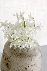 Artificial Dendrobium Orchid Bundle – White, 31cm Faux Flower Bunch