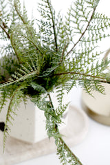 Artificial Forest Fern Bush – 42cm Faux Greenery Stem