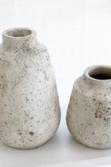 Caspian Rustic Vase – Aged Stone Look in Small or Medium Size