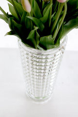 Cut Glass Vase – Small & Large Sizes | Textured Glass Flower Vase