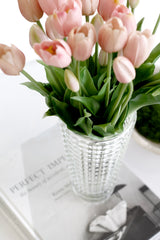 Cut Glass Vase – Small & Large Sizes | Textured Glass Flower Vase
