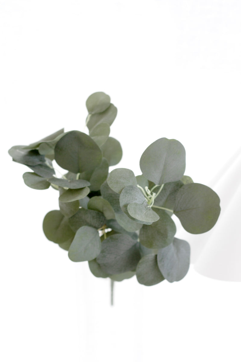 Artificial Bluegum Eucalyptus Bush – Realistic Faux Greenery (43cm)