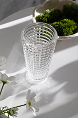 Cut Glass Vase – Small & Large Sizes | Textured Glass Flower Vase