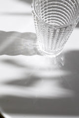 Cut Glass Vase – Small & Large Sizes | Textured Glass Flower Vase