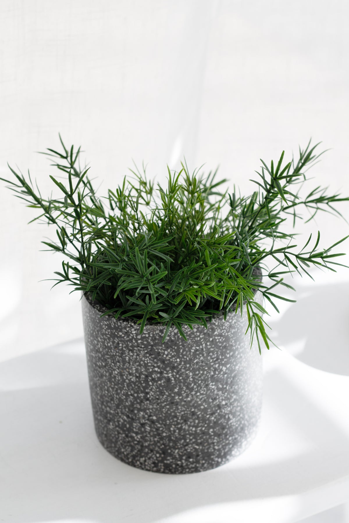Terrazzo Pot, Black 14.7cm