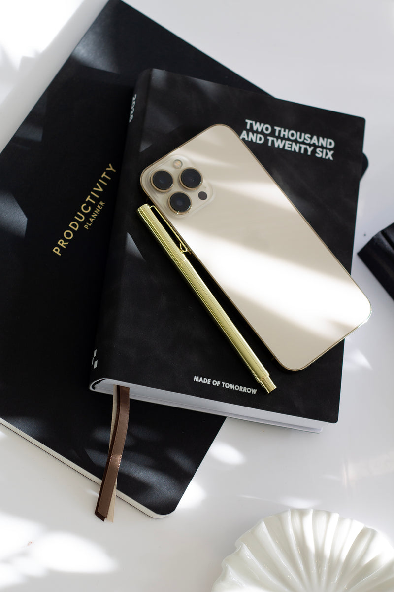 Made of Tomorrow 2026 A5 Daily Diary - Faux Leather | Onyx