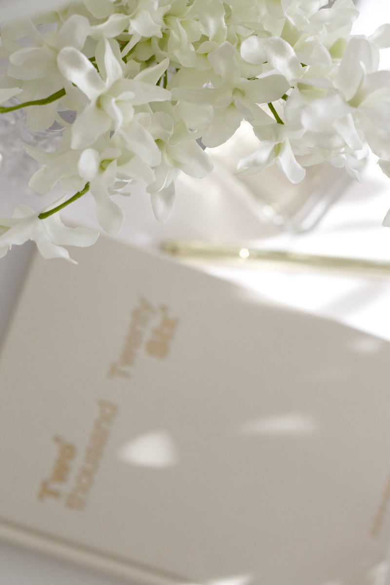 Artificial Dendrobium Orchid Bundle – White, 31cm Faux Flower Bunch
