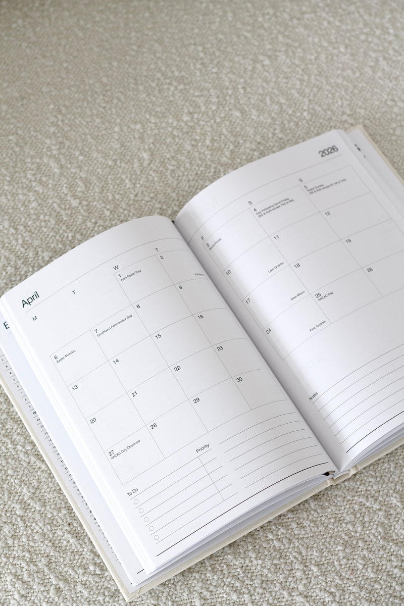 Made of Tomorrow 2026 A5 Weekly Diary – Classic | Cream