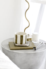 Fenton Stripe Mug – Hand-Painted Stoneware with Organic Stripes