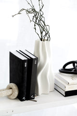 Marble Loop Chain Decor | Sculptural Stone Accent – White Marble Object