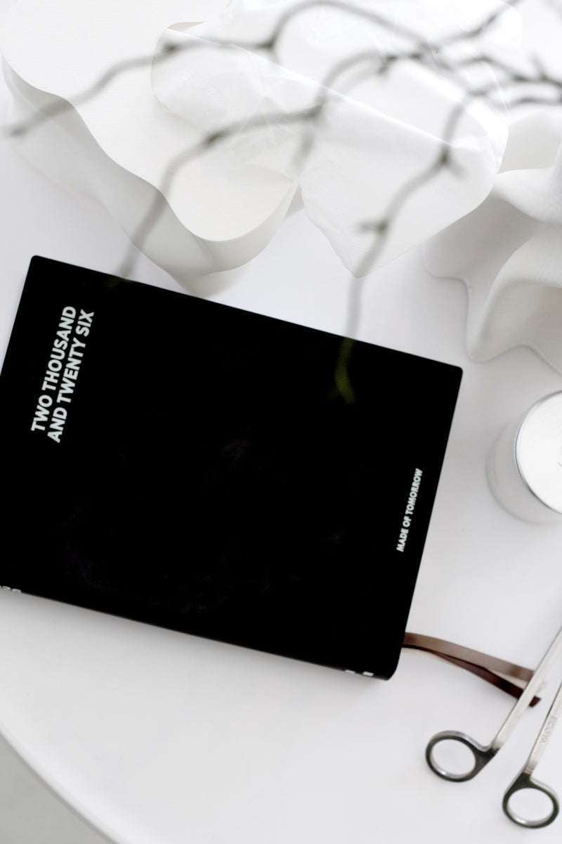 Made of Tomorrow 2026 A5 Daily Diary - Faux Leather | Onyx