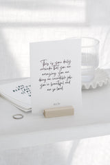 Wilde Road Empowerment Print Set – 12 A6 Affirmation Cards (Optional Wooden Stand)