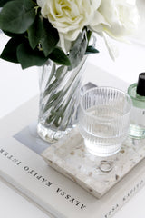 Florence Glass Vase 20cm – Elegant Clear Glass Flower Vase