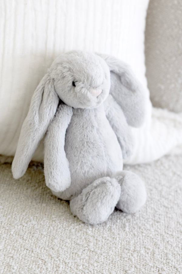 Jellycat Bashful Silver Bunny – Soft Toy (Two Sizes)