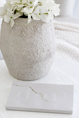 Zandra Off-White Terracotta Vase – Sculptural Modern Vase