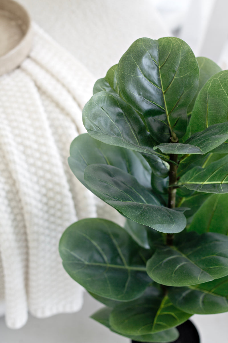 Fiddle Leaf Fig Plant – 71cm Artificial Potted Greenery
