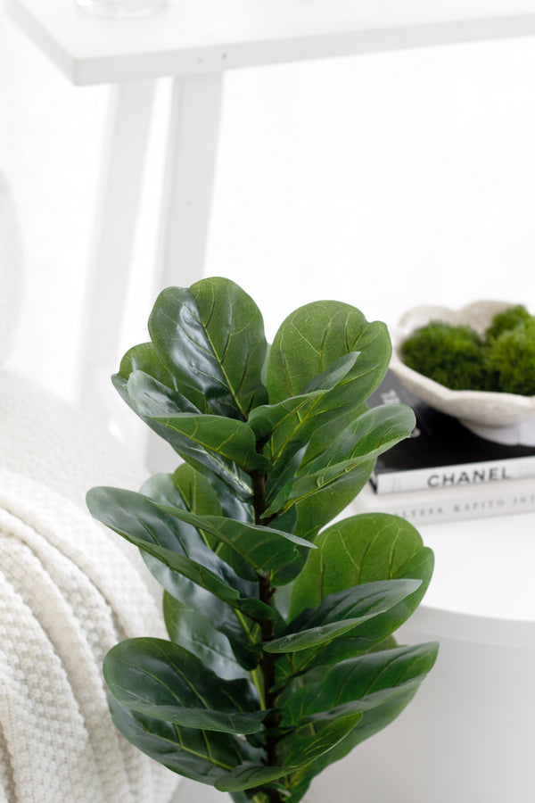 Fiddle Leaf Fig Plant – 71cm Artificial Potted Greenery