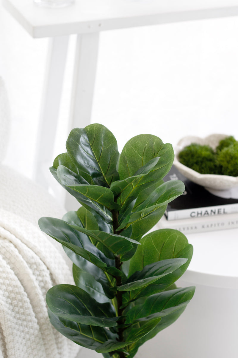 Fiddle Leaf Fig Plant – 71cm Artificial Potted Greenery