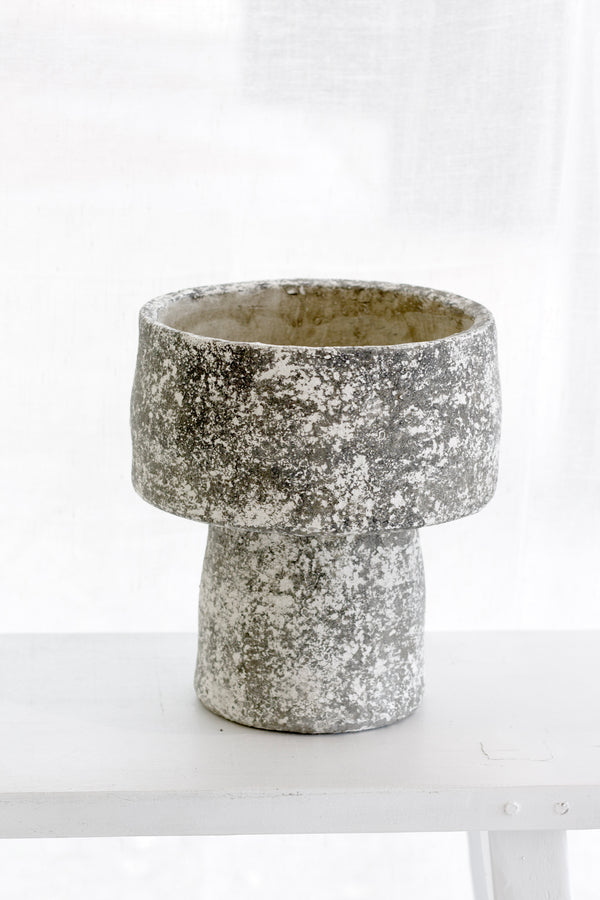 Mushroom Planter Pots – Sculptural Grey Wash Cement in 3 Sizes