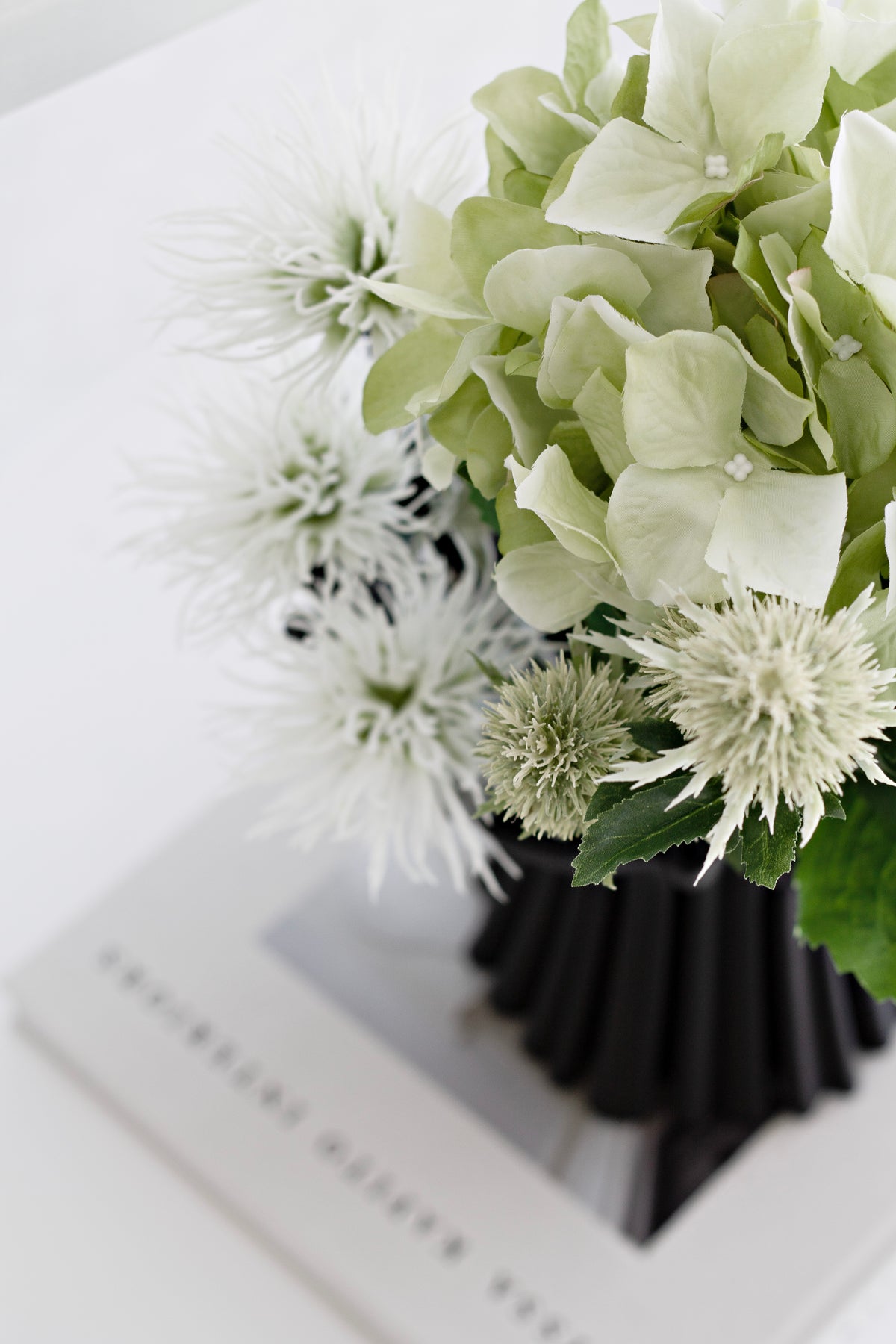 Thistle Spray, Green 63.5cm Faux Stem