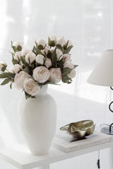 Vintage Peony Stem – 55cm Artificial Flower in White or Blush