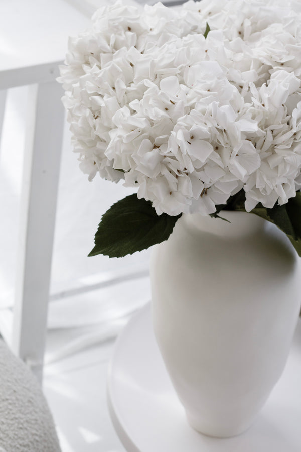 Annabelle Hydrangea Stem – White | 58cm Artificial Flower
