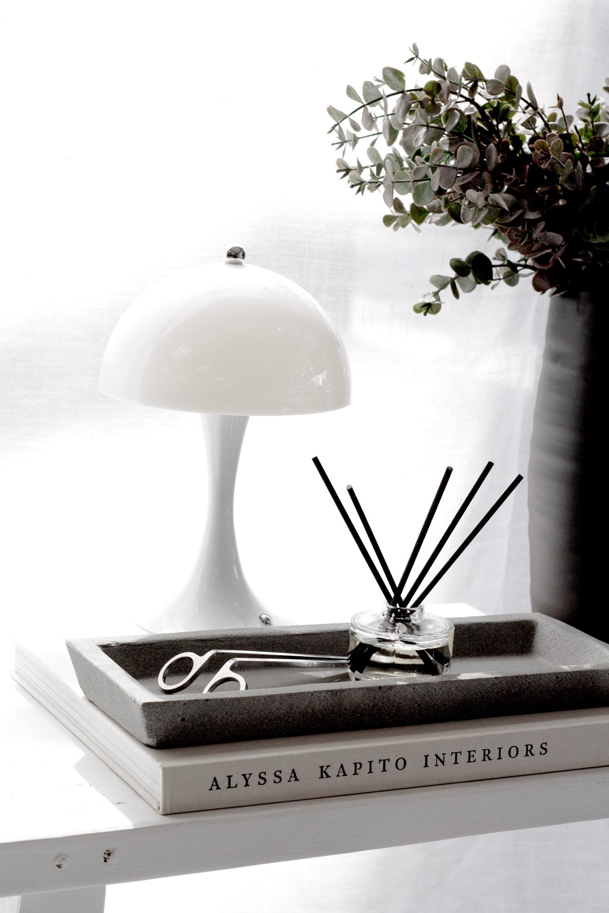 Ash Textured Ceramic Vase – Beige or Black
