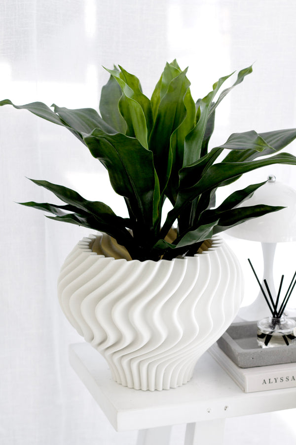 Plastic Potted Dracaena – Faux Plant 54cm in Black Pot