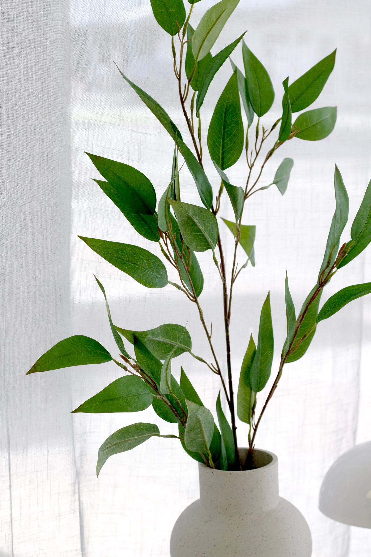 Willowy Eucalyptus Branch, 109cm Faux Greenery Stem