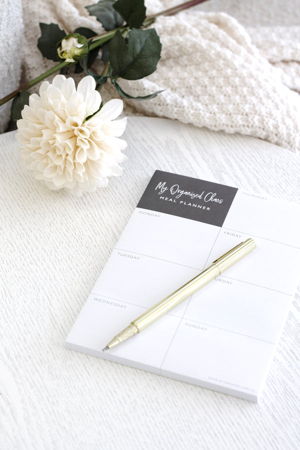 Meal Planner – Weekly Menu Pad by Write To Me (My Organised Chaos Series)