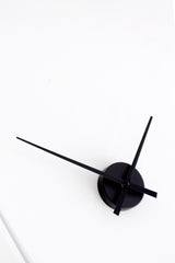 Karlsson Little Big Time Mini Wall Clock – Black | 44cm Minimalist