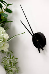 Karlsson Little Big Time Mini Wall Clock – Black | 44cm Minimalist