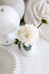 English Dahlia Faux Flower – Aged Cream 49cm