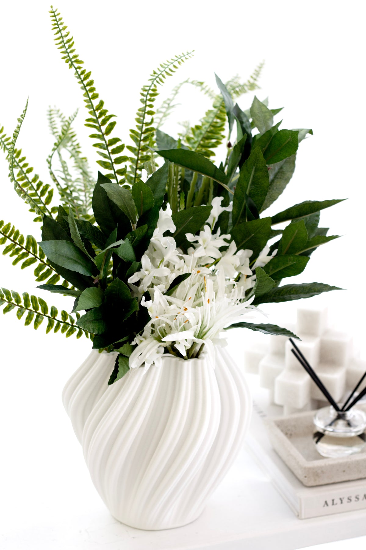 Deer Fern, 57cm Lush Green Faux Foliage