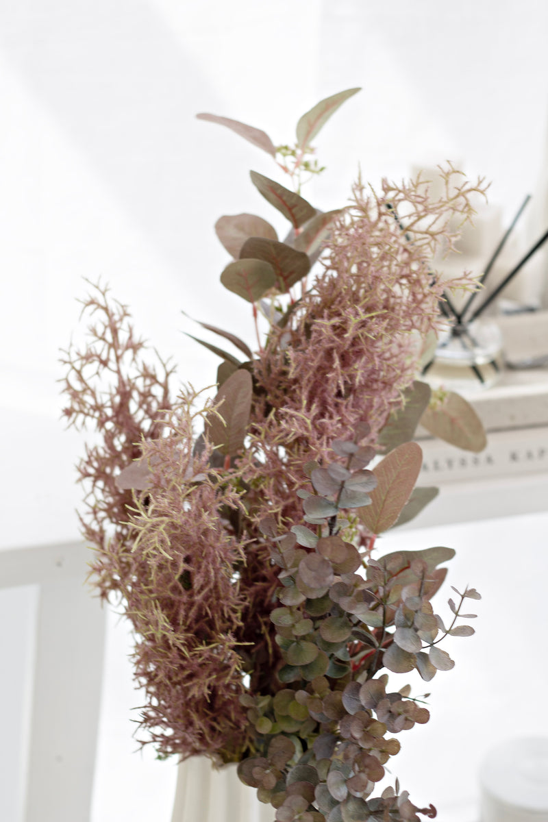 Smokebush Spray – 95cm Burgundy Artificial Stem