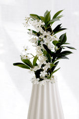 Hawthorn Blossom Spray – Tall White Artificial Stem