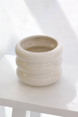 Milan Sculptural Planter – Sandstorm Ceramic Pot in 3 Sizes